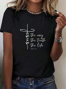 Women T-Shirts - Black - View 7
