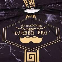 1 buah Celemek Tata Rambut Motif Kumis - Celemek Eksklusif Salon dengan Kancing Jepret dan Desain yang Dapat Diatur, Kain Poliester, Cocok untuk Tukang Cukur dan Penata Rambut, Alat Tata Rambut Penting, Produk dan Aksesori Rambut untuk Salon dan Perjalanan Kecantikan - MultiWarna - View 8