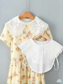 Detachable Collar, Versatile Peter Pan Collar, Fake Collar, Ruffled Collar, Lace Collar Decoration For Women - Multicolor - View 1