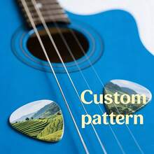 Phụ kiện nhạc cụ tùy chỉnh, một mặt/hai mặt, phụ kiện nhạc cụ trò chơi, miếng gảy đàn guitar, phụ kiện nhạc cụ cá nhân hóa. Bạn có thể tùy chỉnh với ảnh của mình, ảnh thú cưng, ảnh gia đình, ảnh cặp đôi. - Nhiều màu - Xem 4