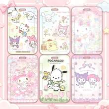 SANRIO 1个可爱证件/卡片夹，校园卡/公交卡套，卡通新款卡包 - 彩色 - 查看 5