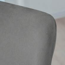 1件柔软天鹅绒拱形椅套，全包覆式弹力椅套，适用于派对、婚礼、酒店等场合。 - 深灰色 - 查看 5