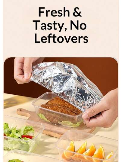 رقائق الألومنيوم العازلة، دافئ الوجبات للطاولة، ضروري للتخييم