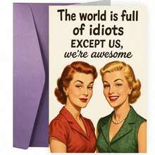 一张趣味盎然、生动活泼的女性生日贺卡，适合送给女性朋友、女友、同学及其他亲密好友。这是一张充满乐趣且独具特色的贺卡。 - A - 查看 7