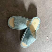 Dép đi trong nhà bằng vải lanh mùa xuân & hè, đế mềm, chống trơn trượt, thoáng khí, dép đi trong nhà dành cho các cặp đôi. - Dép nữ - Xem 3