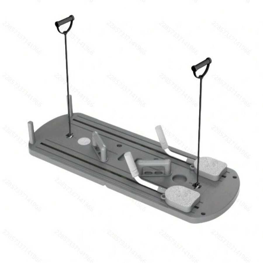 Multifunctional Folding 8-In-1 Set Pilates Board  With Resistance Bands, Home Fitness Equipment, Foldable & Space-Saving Design For Home & Gym Use - Dark Grey - View 1