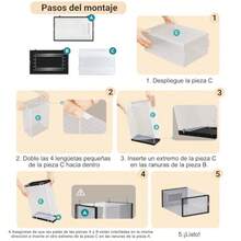 Juego de 12 Cajas para Zapatos Plástico Transparentes con 12 Fundas Antipolvo - Multiusos para Sala Dormitorio Clóset - Ver 8