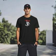 Cincinnati Bearcats Logo 1990 Men's Summer Round Neck Short-Sleeved Casual T-Shirt, Men's Summer Streetwear Washed Baseball Cap, Trucker Cap, Dad Hat, Suitable For Outdoor, Travel, Hiking, Beach - màu đen - Xem 2