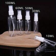 2pcs 100ml Mini Spray Bottles, Blackhead & Whitehead Removal Spray Set, Fine Mist Plastic Refillable Portable Containers, Travel Essential - Clear - View 1
