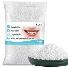 Sukh 10.9oz Moldable False Teeth Beads - Tooth Repair Kit,Repair Thermoplastic Beads,Plastic Pellets For DIY Tooth Filling,Halloween Vampire Teeth Fangs Ideal For Chipped, Cracked - A - View 7