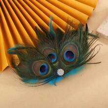 French Elegant Swan Feather Hair Clip, Atmospheric Side Clip, Hanfu Hair Accessory For Women,Bobby Pin,Hair Claws - Multicolor - View 8