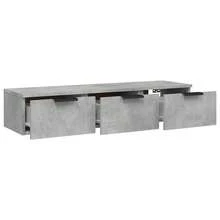 vidaXL Wandschrank Betongrau 102x30x20 Cm Holzwerkstoff - Grey - View 6