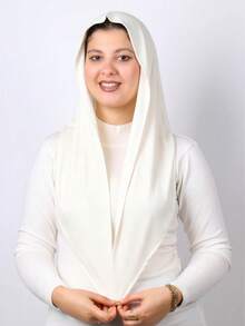 1件装速戴三角头巾，一体式系带设计，快速佩戴不滑落，无需内衬帽，适合日常佩戴、祈祷和外出。 - Triangular Instant Hijab - 查看 15