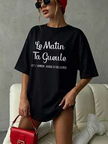 Women T-Shirts - 黑色 - 查看 3