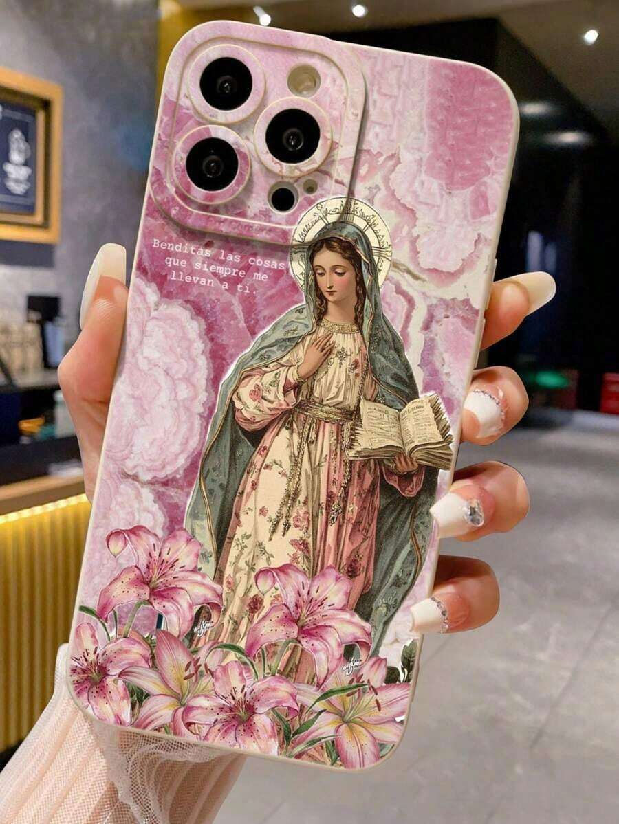 Funda para ligera y creativa con diseño pintado de flor de lirio, a prueba de golpes, compatible con iphone 11/11 pro/11 pro max/12/12 pro/12 pro max/13/13 pro/13 pro max/14/14 pro/14 pro max/15/15 pro/15 pro max/16/16 pro/16 pro max/17/17 pro/17 pro max, versión internacional, no la versión nacional - Estilo (1 pieza) - Ver 1