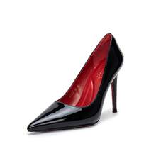Red Metallic High Heels For Women, Wedding Shoes With Stiletto Heels, Stunning And Elegant, Made Of Black Patent Leather. - Giày cao gót màu vàng cao 8cm - Xem 7