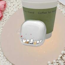 1个兼容Galaxy Buds Pro / Galaxy Buds 2 Pro / Galaxy Buds Live / Galaxy Buds FE / Galaxy Buds 4的时尚多功能透明软耳机保护套，UV印刷可爱猫爪卡通图案，无线耳机2 Pro透明简约款 - 無色 - 查看 4