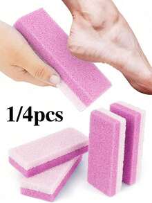 1/4pcs Foot File Callus Remover, Foot Care Pedicure Tools, Salon Foot Scrubber, Foot Rasp, Unisex Foot Scraper, Double-Sided Foot File, Volcanic Stone Callus Remover, Foot Scrubber, Hand & Body Callus Remover, Home & Personal Cleaning & Care Tools - Multicolor - View 4