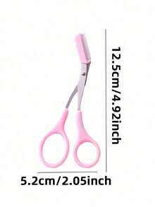 Smooth Cutting Edge, Won't Tear Hair. Ideal For Trimming Eyebrows, False Lashes And Fine Stray Hairs. Waterproof, Sharp And Eyebrow Razor. Eyebrow Trimmer, Comb, Scissors, Eyebrow Groomer, Lash Remover, Rust-Resistant And Durable, With Comfortable Handle For Long-Time Use Without Fatigue. - Multicolor - View 4