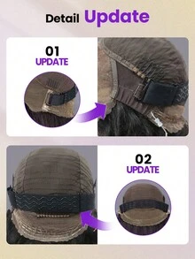 OQ Hair Wear & Go Natural Wavy Wig, No Glue Needed, 180% Density, 14-26 Inches, Invisible Drawstring, Flexible Fit, 360° Transparent Lace, Pre-Cut & Pre-Plucked, Suitable For Romantic Occasions, Pre-Bleached Hair, Natural Hairline, Daily Wear, Beginner Friendly, Fast Shipping, Gift Included, Suitable For Women And Casual Wear - SNatural - View 8