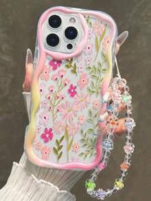 Ốp lưng điện thoại dày dặn, chống sốc, họa tiết hoa nhí màu kem, viền lượn sóng, tương thích với iPhone 17/17Pro/17ProMax, 16 XR/7/8, 15 ProMax, 12 ProMax, 13 ProMax, 14 ProMax, 13, 14, 11, 12P, 14P, 11P, 12P, XS, XR, 7/8P, 7/8 GES2, A13 4G, A22, A21S, A51 4G, A52, S22 Ultra, A33 5G, A34, A35, 10, Note 11 4G, 11 Lite, A53, A14, A23, S23 Ultra, S24, A14, A15, S23, A73, A55, A54, Phones - Nhiều màu - Xem 1