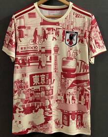2026 Japan Tokyo Street Style Soccer Jersey, Cultural Print Unisex Football Top, Couple Matching Streetwear, Perfect Gift For Sports & Culture Fans, Gym Athletic Top - 預設 - 查看 1