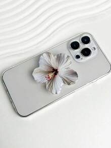 1 buah INS Pink Flower Orchid Lily Acrylic Resin Phone Holder, Dudukan Ponsel Lipat Portabel dengan Bantalan Udara - MultiWarna - View 9