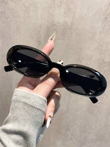 4pcs Casual Oval Frame Fashion Glasses, Women's Fashion Y2K UV Protection Beach Travel Party Gift, Everyday Matching Accessory - Multicolor - View 4