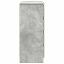 vidaXL Sideboard Mit Schubladen Betongrau 71x35x84 Cm Holzwerkstoff - Grey - View 7