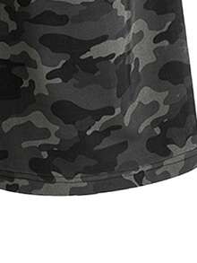 Men's Loose Casual Camouflage Pants, Streetwear Relaxed Fit Trousers - Light Grey - View 5