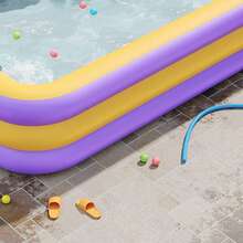 3-Layer Large Inflatable Swimming Pool, Family Size Pool, Mobile Water Park, Outdoor Yard Water Entertainment For Summer, Party Pool, Thick & Durable PVC Material - Swimming Pool - View 3