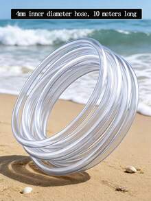 1pc (10m Length, 4mm Inner Diameter) PVC Transparent Material, Suitable For Outdoor Garden Irrigation/Pneumatic Hose/Fish Tank/Aquarium Aeration Tube, Flat Water Pipe - 10 Meters Long - View 5