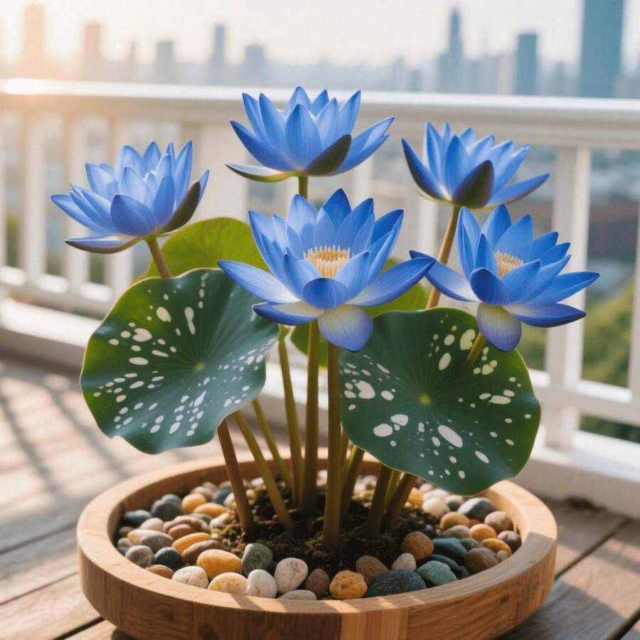 鉢植え用の浅水用蓮の種11種 - 観賞用の葉と長い開花期間、家の景観のアクセントに最適 - 11個/種子 - チェックする 1