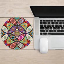 1pc Fashion Round Mouse Pad, Computer/Computer Accessories/Mouse Pad With Non-Slip Rubber Base, Laptop/Gaming Mouse Pad, Suitable For Computer, Laptop, Office Use, 7.87 Inch Desktop Mat, Gift For Girls And Women, Office Supplies - View 4
