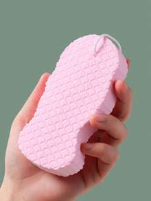 2/1pc Ultra Soft Exfoliating Bath Sponge, 3D Fish Scale Texture Design - Gentle Painless Exfoliation, Designed For Women, Professional Body Scrub Sponge, Shower Accessory, Essential Bathing Item - Multicolor - View 12