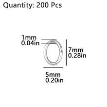 200pcs Stainless Steel Oval Closed Jump Rings, DIY Jewelry Making Supplies For Necklace, Earrings, Accessories, Beading Craft - DIY Stainless Steel Closed-end Ring - View 19
