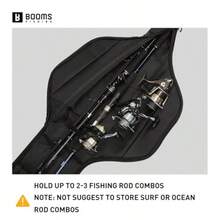 Booms Fishing PB4 funda para caña de pescar y carrete de 6 pies ~ 6 pies funda portátil para caña de pescar plegable bolsa de caña de pescar de diseño extendido de 0.2 m apto para 2 ~ 3 bastones de - PB4 Para caas de pesca y carretes - Ver 4