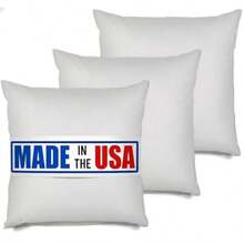 MSD 2 Pack Pillow Insert 30X30 Hypoallergenic Square Form Sham Stuffer Standard White Polyester Decorative Euro Throw Pillow Inserts for Sofa Bed - Made in USA Set of 2 - Machine Washable and Dry - Paquete de 263 unidades, color blanco sólido. - Ver 2
