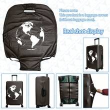 1 pieza Funda protectora para equipaje, disponible en múltiples tamaños. Hecha de fibra de poliéster, resistente a los arañazos y al desgaste, unisex. Ideal para viajes de negocios y vacaciones de verano. Fácil de lavar a mano y desmontable, un artículo imprescindible para viajar - Multicolor - Ver 25