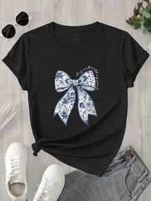 Women T-Shirts - [White] - View 8