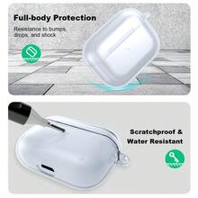 Transparent TPU Protective Case Compatible With Apple Wireless Bluetooth Earphones - Clear - View 3