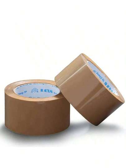 1 Roll Of 60 Yards Brown Thick Packing Tape, Quiet Strong Adhesive Sealing Tape Suitable For Moving, Courier, Gift Wrapping, Office & Home, Multi-Purpose Repair Tape