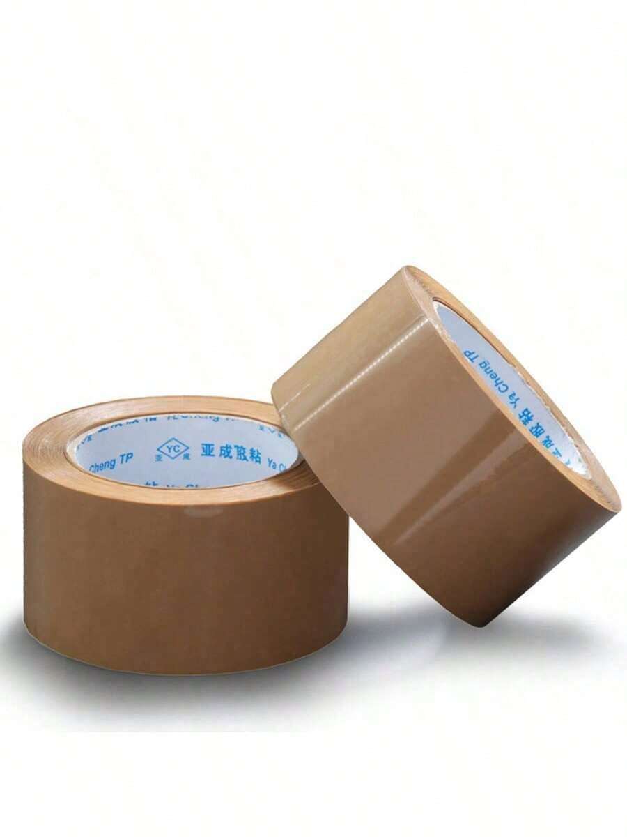 1 Roll Of 60 Yards Brown Thick Packing Tape, Quiet Strong Adhesive Sealing Tape Suitable For Moving, Courier, Gift Wrapping, Office & Home, Multi-Purpose Repair Tape - Multicolor - View 1