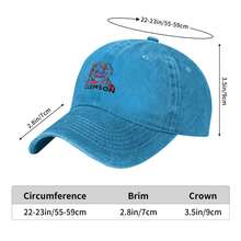 Clemson Tigers Logo 1970 Cotton Canvas, Adjustable, Lightweight & Stylish Hat For Outdoor Activities - 藍色 - 查看 6