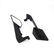 Espejo retrovisor de motocicleta, espejo retrovisor de motocicleta, espejo retrovisor de aluminio y plástico, espejo retrovisor de aleación de aluminio, espejo retrovisor de bicicleta eléctrica, espejo retrovisor con forma de alerón, ligero, accesorio universal para motocicleta y bicicleta eléctrica, espejo retrovisor plegable de alta definición, adecuado para modificación de motocicleta y bicicleta eléctrica - espejo retrovisor con ala - Ver 21