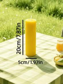 新款多尺寸「多巴胺風」黃色齒輪造型香氛蠟燭，優雅時尚，適合夏季裝飾、婚禮禮物、全年使用、節慶擺飾，奢華組合，生日或畢業禮物，通用禮品 - A - 查看 14