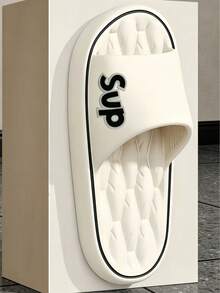 INS Style Versatile Fashionable Sandals, Spring/Summer Essential, Hotel Apartment Office Home Essential Sandals, Quiet Wear-Resistant Sole, Lightweight And Comfortable, Unisex - White 2 - View 3