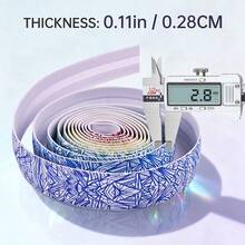 1 par de cinta para manillar de bicicleta de carretera Pollycycle, envoltorio para manillar antideslizante y amortiguador de PU/EVA con tapones para extremos de manillar - Multicolor - Ver 3