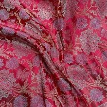 HHMC 1pc High-Quality Jacquard Fabric, Blue Color With Exquisite Floral Pattern And Satin Finish, Suitable For Sewing, Home Decor, Party Decoration, And DIY Crafts - Jacquard Fabric - View 15