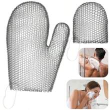 Vesici Juego de 2 Guantes Exfoliantes de Nido de Abeja Esponjas para Baño Exfoliantes Faciales Y Corporales para Ducha Limpieza Corporal Ducha Rostro Piel Spa de Belleza Gris - gris - Ver 2